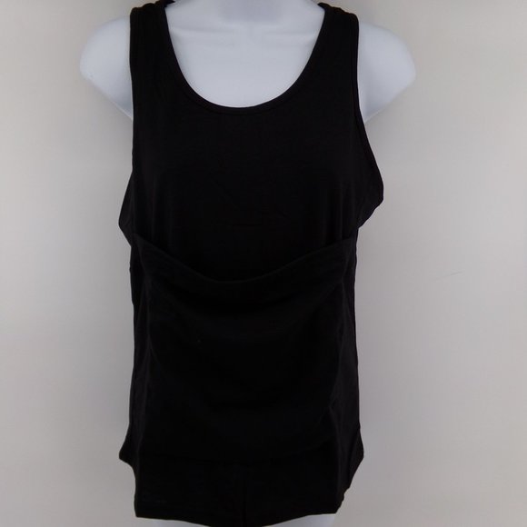 Black Cotton Kangaroo Tank top Baby pouch - Picture 4 of 5